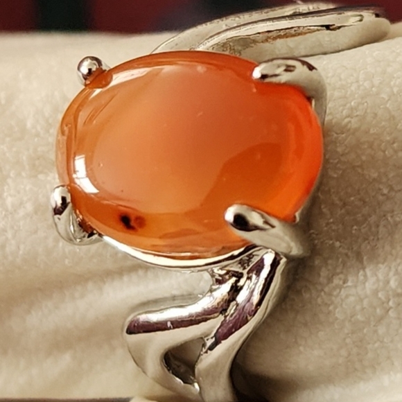 Ring Fashion Jewelry Amber and Alloy size 10 NWT - Picture 6 of 6